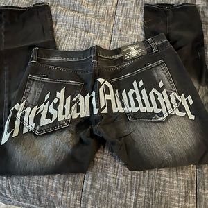 Christian Audigier Mens Jeans